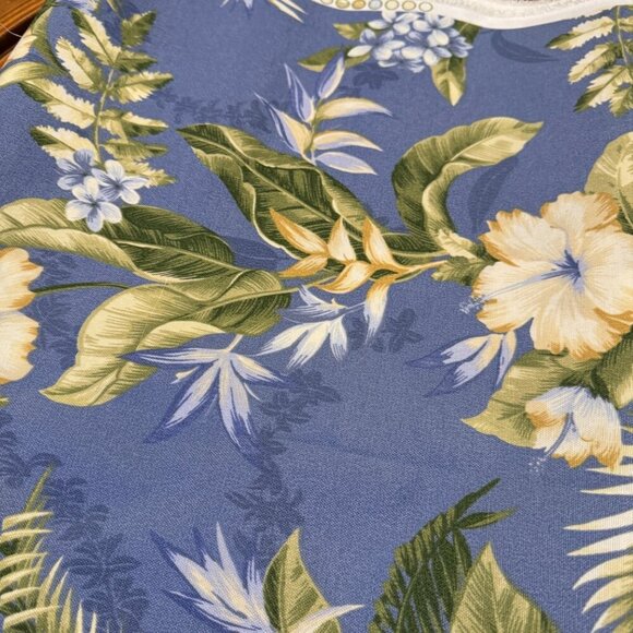 Floral Solarium by Richloom Purple White Outdoor Fabric cushions pillows Chairs - Picture 2 of 5